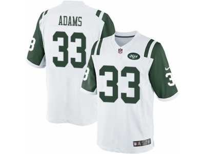 Men's Nike New York Jets #33 Jamal Adams Limited White NFL Jersey