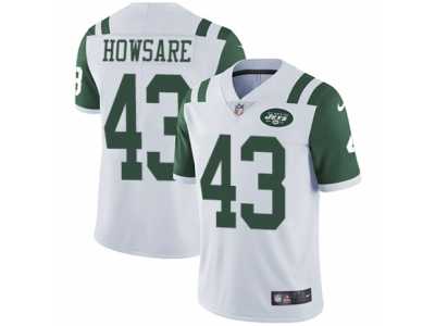 Men's Nike New York Jets #43 Julian Howsare Vapor Untouchable Limited White NFL Jersey
