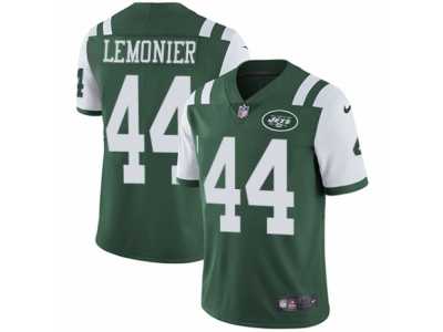 Men's Nike New York Jets #44 Corey Lemonier Vapor Untouchable Limited Green Team Color NFL Jersey