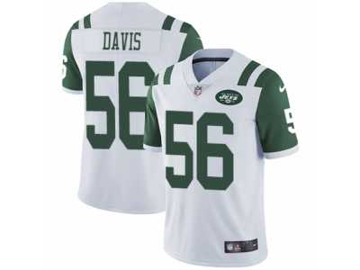 Men's Nike New York Jets #56 DeMario Davis White Vapor Untouchable Limited Player NFL Jersey