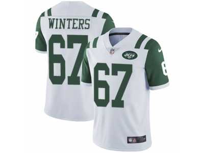 Men's Nike New York Jets #67 Brian Winters Vapor Untouchable Limited White NFL Jersey