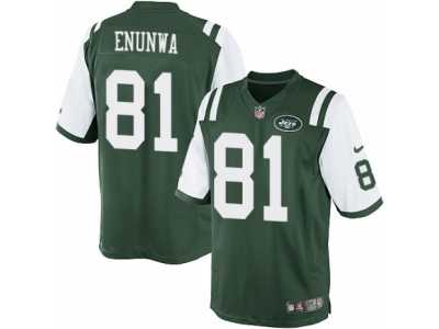 Men's Nike New York Jets #81 Quincy Enunwa Limited Green Team Color NFL Jersey