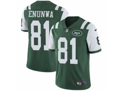 Men's Nike New York Jets #81 Quincy Enunwa Vapor Untouchable Limited Green Team Color NFL Jersey