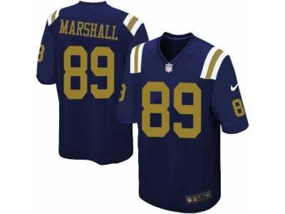 Men's Nike New York Jets #89 Jalin Marshall Limited Navy Blue Alternate NFL Jersey