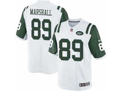 Men's Nike New York Jets #89 Jalin Marshall Limited White NFL Jersey