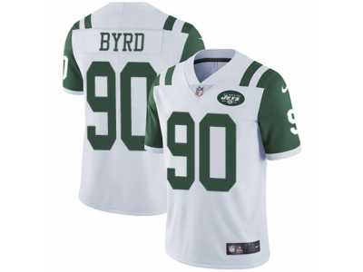 Men's Nike New York Jets #90 Dennis Byrd Vapor Untouchable Limited White NFL Jersey