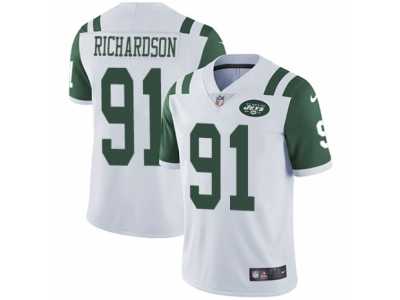 Men's Nike New York Jets #91 Sheldon Richardson Vapor Untouchable Limited White NFL Jersey