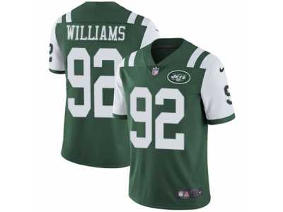 Men's Nike New York Jets #92 Leonard Williams Vapor Untouchable Limited Green Team Color NFL Jersey