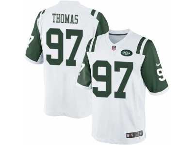 Men's Nike New York Jets #97 Lawrence Thomas Limited White NFL Jersey