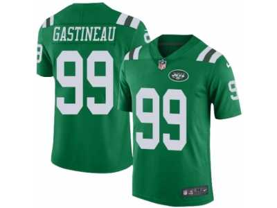 Men's Nike New York Jets #99 Mark Gastineau Limited Green Rush NFL Jersey
