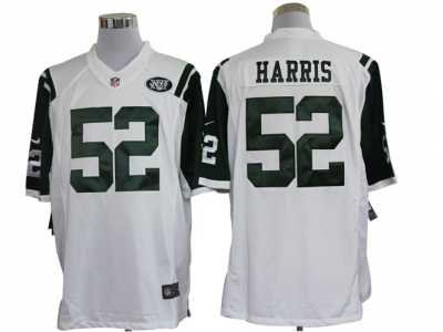 Nike NFL New York Jets #52 David Harris White Jerseys(Limited)
