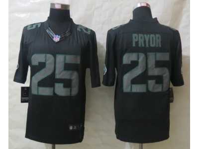 Nike New York Jets #25 Pryor Black Jerseys(Impact Limited)