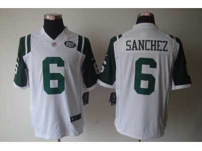 Nike New York Jets #6 Mark Sanchez white[Limited]Jerseys
