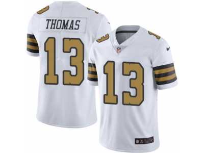 Men's Nike New Orleans Saints #13 Michael Thomas Limited White Rush NFL Jersey