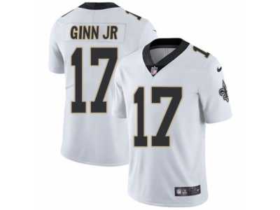 Men's Nike New Orleans Saints #17 Ted Ginn Jr Vapor Untouchable Limited White NFL Jersey