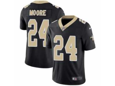 Men's Nike New Orleans Saints #24 Sterling Moore Vapor Untouchable Limited Black Team Color NFL Jersey
