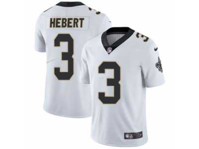 Men's Nike New Orleans Saints #3 Bobby Hebert Vapor Untouchable Limited White NFL Jersey