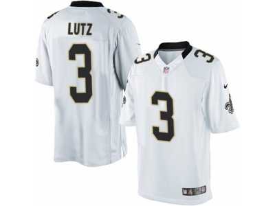 Men's Nike New Orleans Saints #3 Will Lutz Limited White NFL Jersey