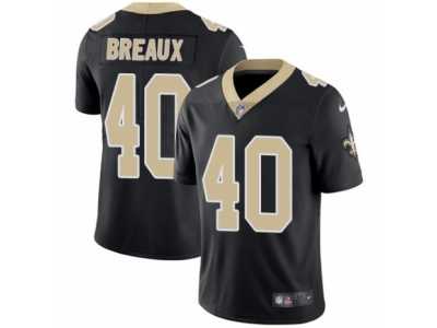 Men's Nike New Orleans Saints #40 Delvin Breaux Vapor Untouchable Limited Black Team Color NFL Jersey