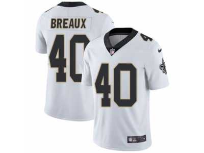 Men's Nike New Orleans Saints #40 Delvin Breaux Vapor Untouchable Limited White NFL Jersey