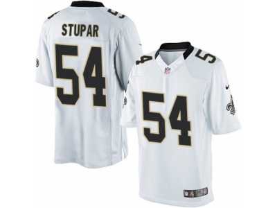 Men's Nike New Orleans Saints #54 Nate Stupar Limited White NFL Jersey