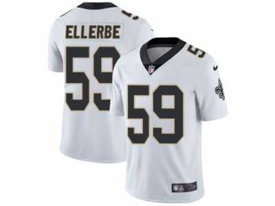 Men's Nike New Orleans Saints #59 Dannell Ellerbe Vapor Untouchable Limited White NFL Jersey