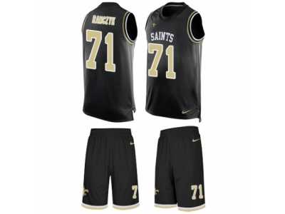 Men's Nike New Orleans Saints #71 Ryan Ramczyk Limited Black Tank Top Suit NFL Jersey