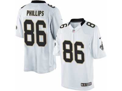 Men's Nike New Orleans Saints #86 John Phillips Limited White NFL Jersey