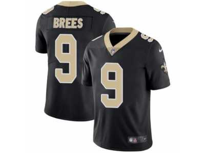 Men's Nike New Orleans Saints #9 Drew Brees Vapor Untouchable Limited Black Team Color NFL Jersey