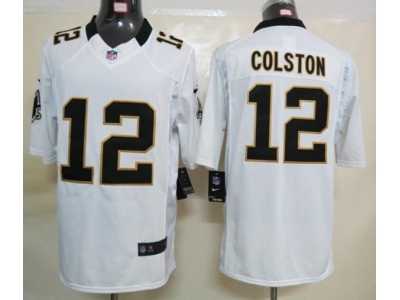Nike NFL New Orleans Saints #12 Marques Colston white Jerseys(Limited)