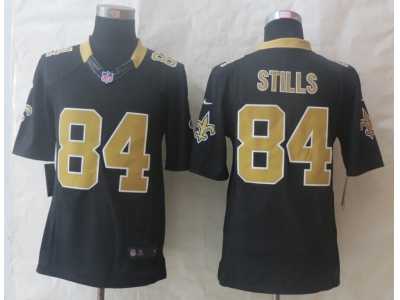 Nike New Orleans Saints #84 Stills Black Jerseys(Limited)