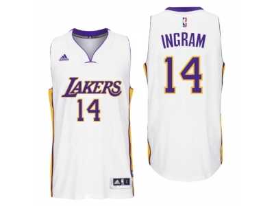 Men Los Angeles Lakers #14 Brandon Ingram 2016 New Swingman Alternative White Jersey