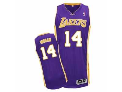 Men's Adidas Los Angeles Lakers #14 Brandon Ingram Authentic Purple Road NBA Jersey