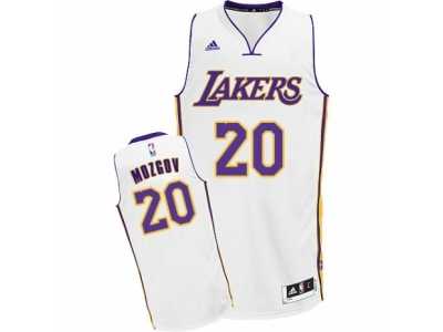 Men's Adidas Los Angeles Lakers #20 Timofey Mozgov Swingman White Alternate NBA Jersey