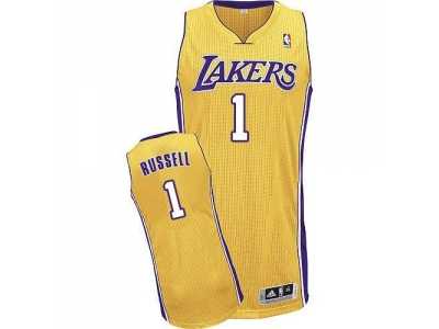 NBA Los Angeles Lakers #1 D'Angelo Russell Yellow Stitched jerseys