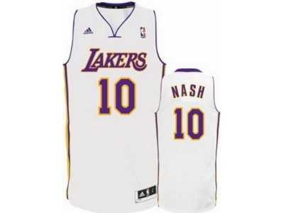 nba Los Angeles Lakers #10 unveil Steve Nash white jersey