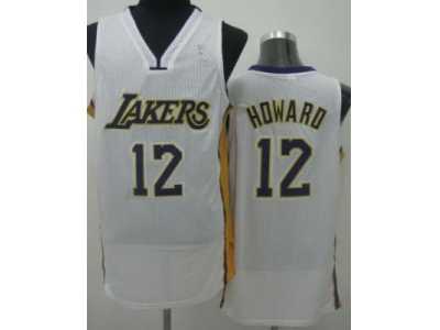 nba Los Angeles Lakers #12 Dwight Howard white Jerseys[Revolution 30]
