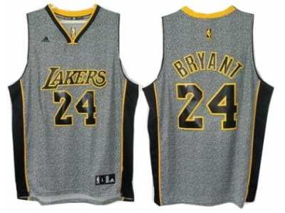 nba Los Angeles Lakers #24 Kobe Bryant Grey Static Fashion Swingman Jersey