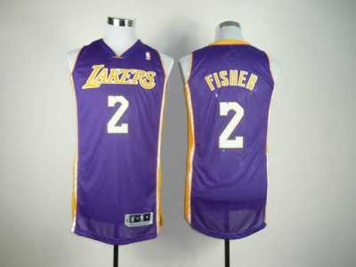 nba los angeles Lakers #2 fisher purple[Revolution 30]