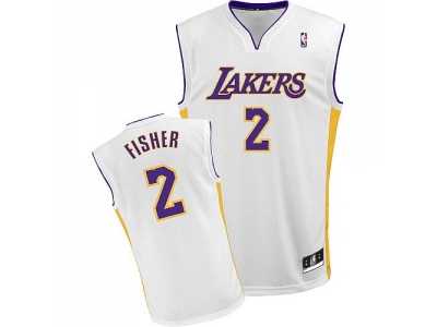 nba los angeles Lakers #2 fisher white[2011 revolution 30]