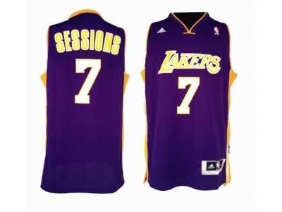 nba los angeles Lakers #7 sessions purple[sessions][2011 swingman revolution 30]