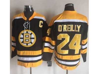 Boston Bruins #24 Terry O'Reilly Black Yellow CCM Throwback New Stitched NHL Jersey