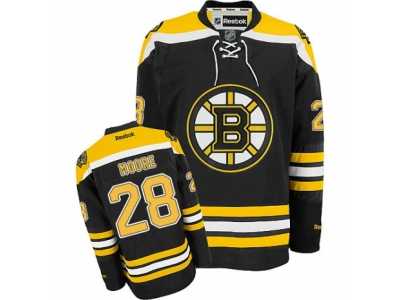 Men's Reebok Boston Bruins #28 Dominic Moore Authentic Black Home NHL Jersey