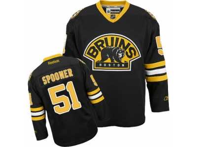 Men's Reebok Boston Bruins #51 Ryan Spooner Authentic Black Third NHL Jersey