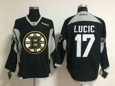 NHL Boston Bruins #17 Milan Lucic black jerseys