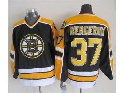 NHL Boston Bruins #37 Patrice Bergeron Black CCM Throwback New Stitched jerseys