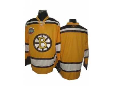 NHL Boston Bruins blank Yellow ice jersey