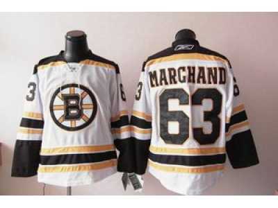 nhl Boston Bruins #63 marchand white