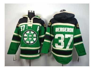 nhl jerseys boston bruins #37 bergeron green[pullover hooded sweatshirt] [patch A]