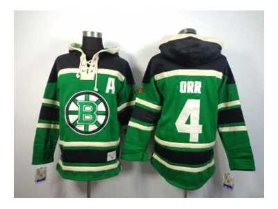 nhl jerseys boston bruins #4 orr green[pullover hooded sweatshirt patch A]
